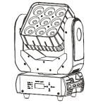 9pcs led moving head beam lights