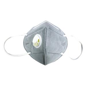 Quality Dust Proof KN95 Face Mask 17.4*21cm Grey White Non Woven Fabric Mask wholesale