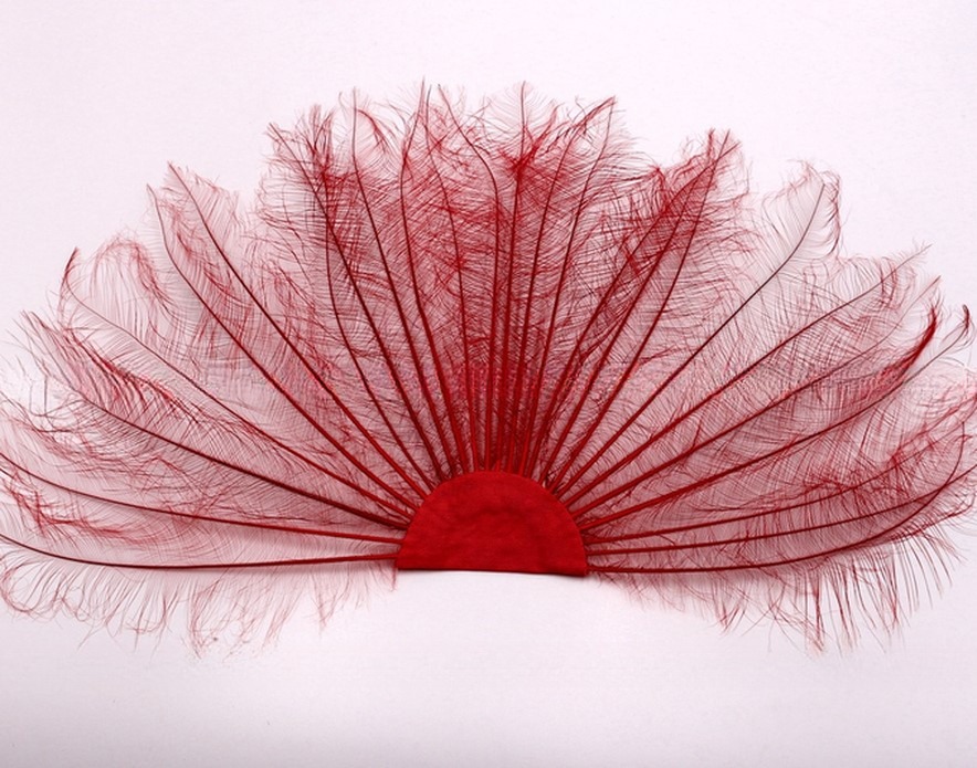 Millinery Supplies Feather Hand Fan Dyed Pattern Shipping DHL UPS FEDEX EMS TNT