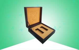 Quality Real Velvet Custom Retail Packaging Boxes , Gift Box Packaging With Spot UV Embossing wholesale