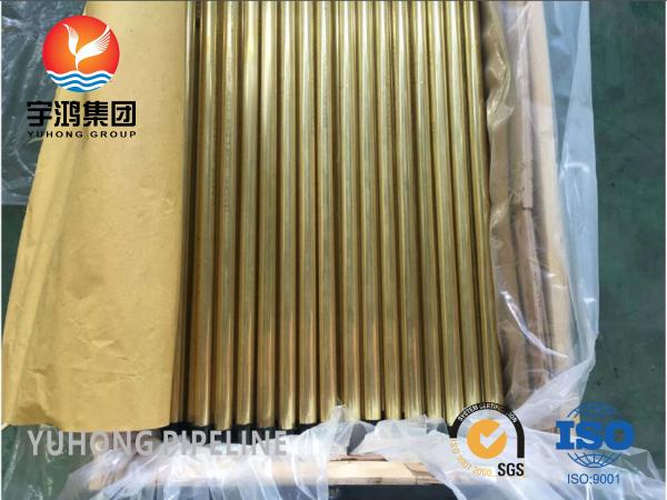 ASTM B111 C44300 Seamless Copper Alloy Tubes Superior Heat Transfer Saltwater
