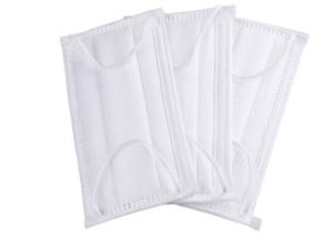 Quality Anti Pollution White Disposable Medical Face Mask Superfine Fiber Material wholesale