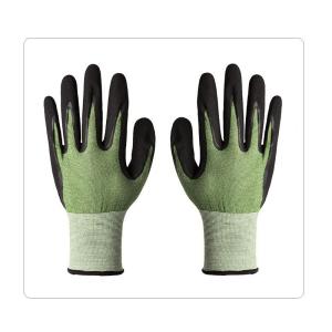 Quality Sanitation And Recycling Green Nitrile Resistant Gloves Puncture Resistant wholesale
