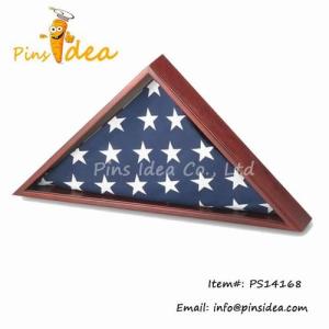 Quality Custom Design Wood Flag Display Case wholesale
