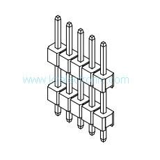 Quality 2.54mm single row straight DIP pin header connector wholesale