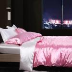 Pink 20x30in Mulberry Silk Sheet Set Queen Textile Silk Queen Fitted Sheet