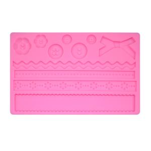 Quality Cupcake Silicone Baking Utensils Diy Fondant Lace Moulds For Cake Decorating wholesale