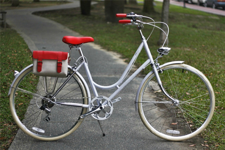 Cheap manufacturer price colorful hi-ten steel 26/28 size retro lady bicycle for sale