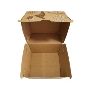 Quality Recycled Corrugated Fast Food Gourmet Burger Packaging Box Eco Friendly wholesale