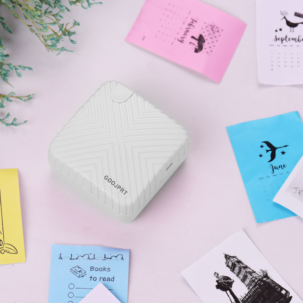Mini Portable Bluetooth 4.0 Printer Photo Thermal Printer Phone Wireless Connection Printer 1200mAh Battery
