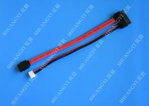 Quality Slimline SATA Cable 13pin (7+6pin) female to SATA female With LP4 Adapter power wholesale