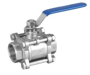 Quality NPT Threaded 3 Piece SS Ball Valves Full Bore 1000WOG For Water wholesale