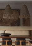 Retro Wabi Sabi Rattan Pendant Light B&B Restaurant Bar Cafe Dining Room Decor