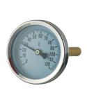 63mm 100mm 80mm Bi Metallic Thermometer Stainless Steel Bezel