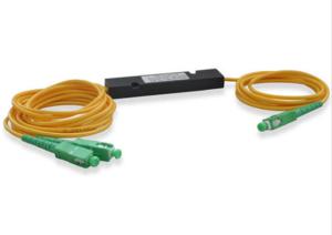 Quality Single Mode Fiber Optic PLC Splitter 1 * 2 0.9mm Fiber Length Low Insertion Loss wholesale