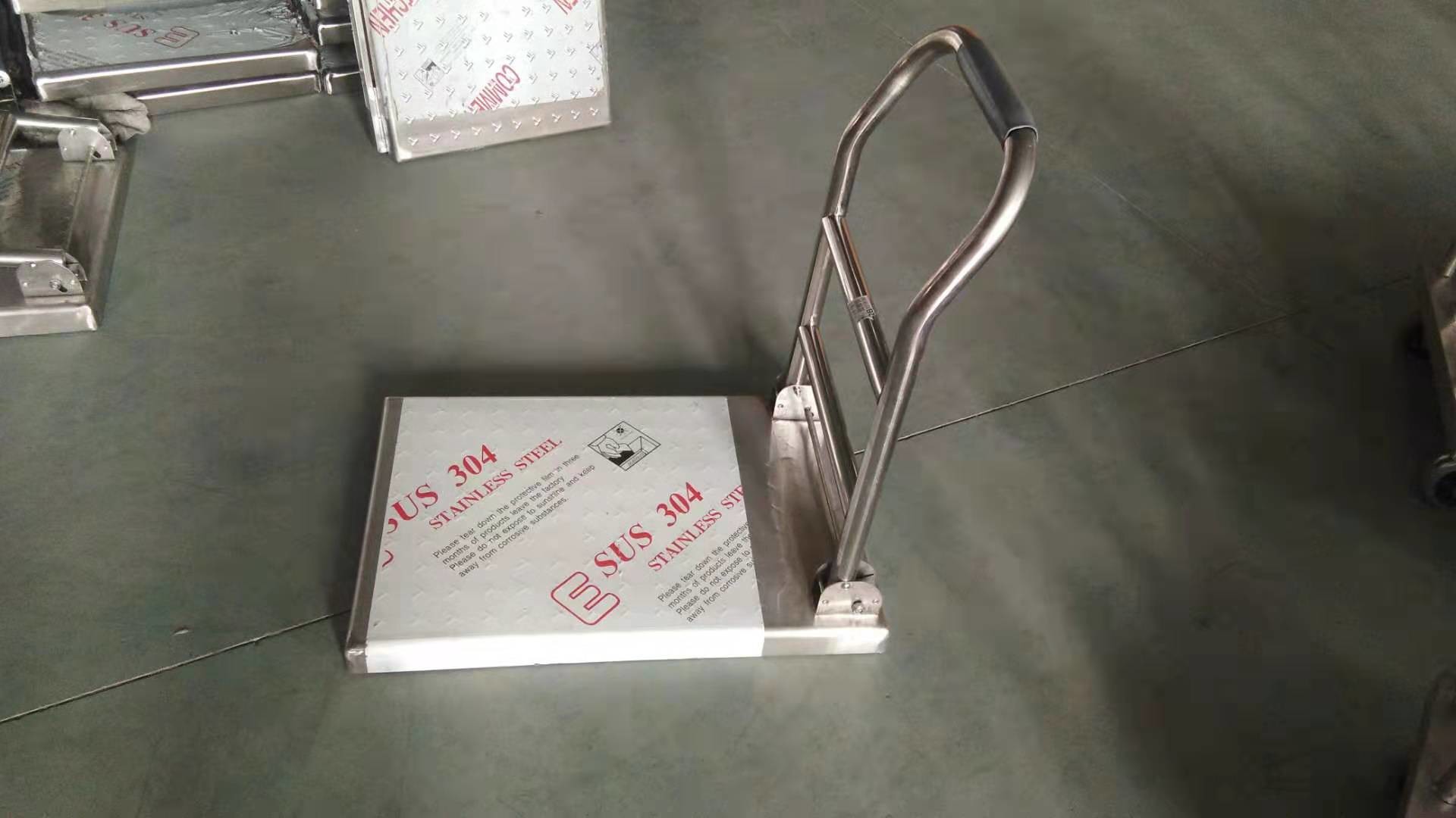 stainless steel flat trolley folded specification will be check the products details