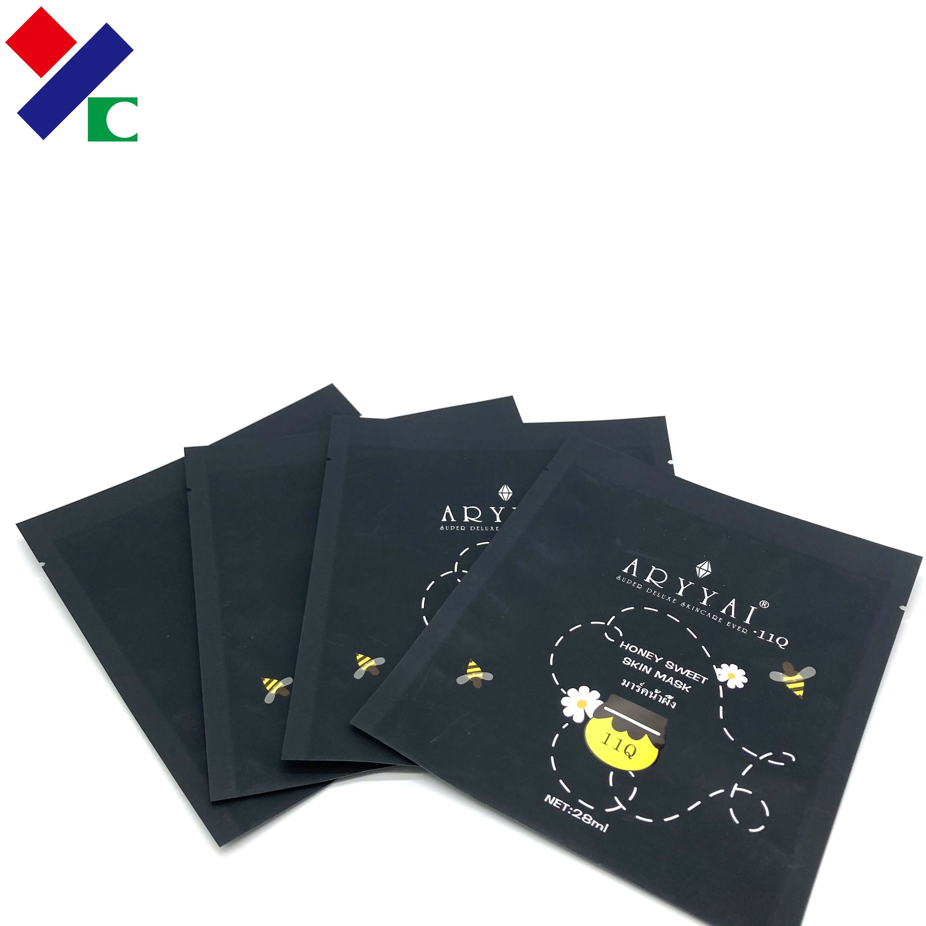 Aluminum 3 Side Seal Sachet Recyclable Transparent 130*180 Makeup Tools Sealable Pouch