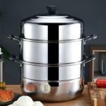 Steamer Pot Oem Hot Selling Large Stainless Steel 2/3 Layer Restaurants