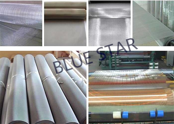 304 316L 50 Micron Stainless Steel Mesh , Plain Weave Fine Wire Mesh Sheets