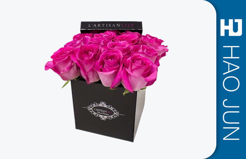 Gift Package Cardboard Flower Boxes For Blue Rose , Eco Friendly