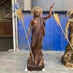 Brass Bronze Jesus Statue Life Size Religious Statues Catholic Metal Sculpture
