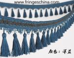 Handmade fashionable chain beads lace tassels fringes for curtain/sofa/pillow