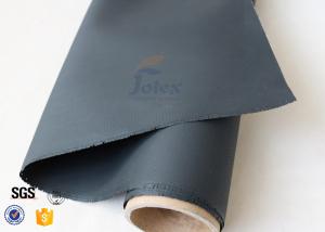 Quality 15.6Oz Black PU Coated Fiberglass Fabric Roll For Sparks Protection Fire Blanket wholesale