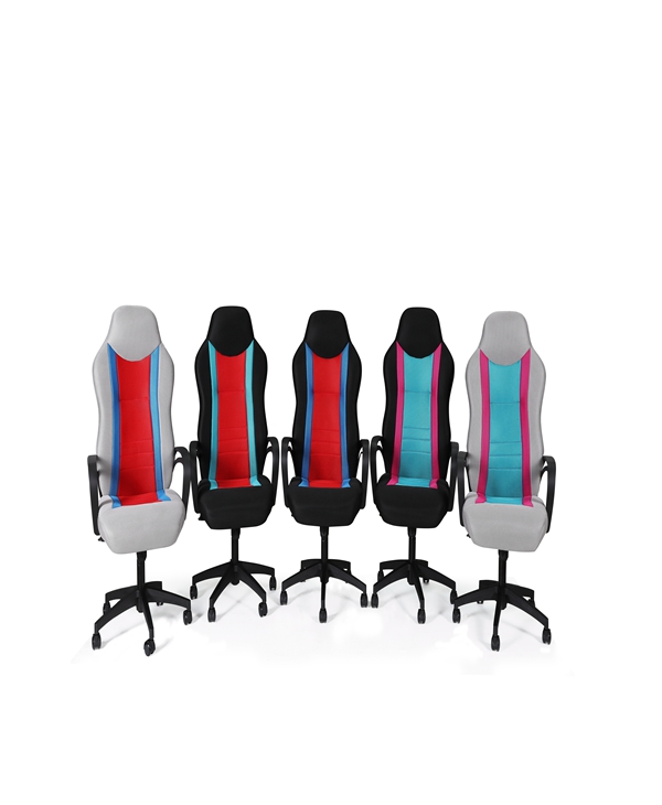 4d Black Pu Leather High Back Office Chair Executive Task Ergonomic Computer Desk