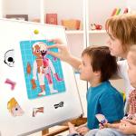 Magnetic Educational Puzzle Human Body Internal Anatomy Montessori Homeschooling