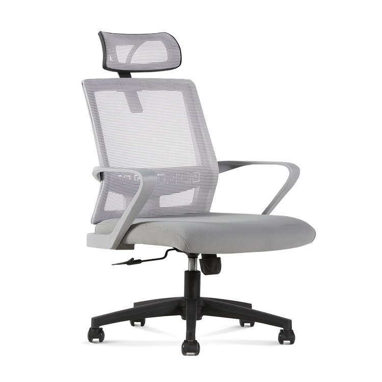 High Back Gray Ergonomic Mesh Executive Chairs with Lumbar Support put for home working