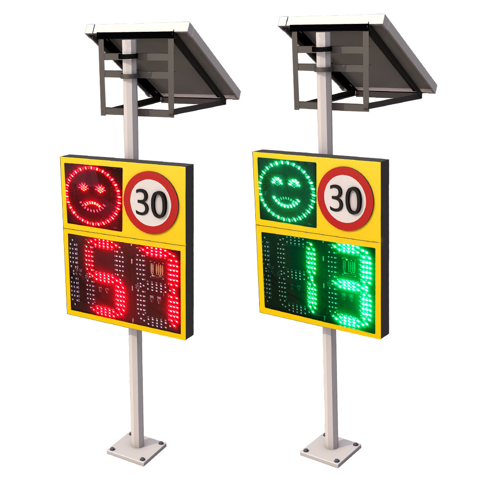 Radar Detection Smile Face Feedback Speed Three Digit Solar Sign