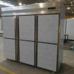 880W 6 Door Commercial Stainless Steel Refrigerator Freezer