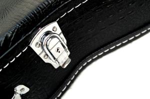 Quality Antique Acoustic Guitar Flight Case , Velvet Lining Acoustic Bass Guitar Case wholesale