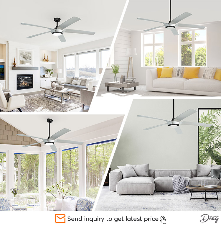 Smart Control LED Ceiling Fan with Reversible Motor and DC LED Lighting CE Certified