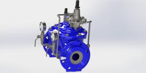 Quality Blue Stainless Steel Flow Control Valve Water Constant Flow Rate Control Available wholesale