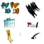 Mini Excavator Bucket Breaker Loosening Rake Quick Change Weeding Rake Drain