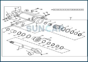 Quality AT264443 Bucket Cylilnder Seal Repair Kits for DEERE 490 wholesale