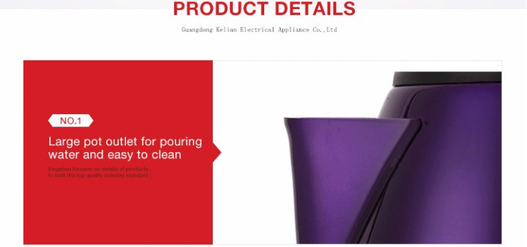 Fashionable New Developed cheap stainless steel electric kettle