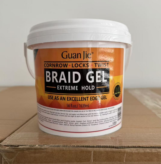 Private Label Custom Logo Shine and Jam Gel Braiding Extra Hold Edge Control Hair Loc Braid Gel Wax for Black Women Men