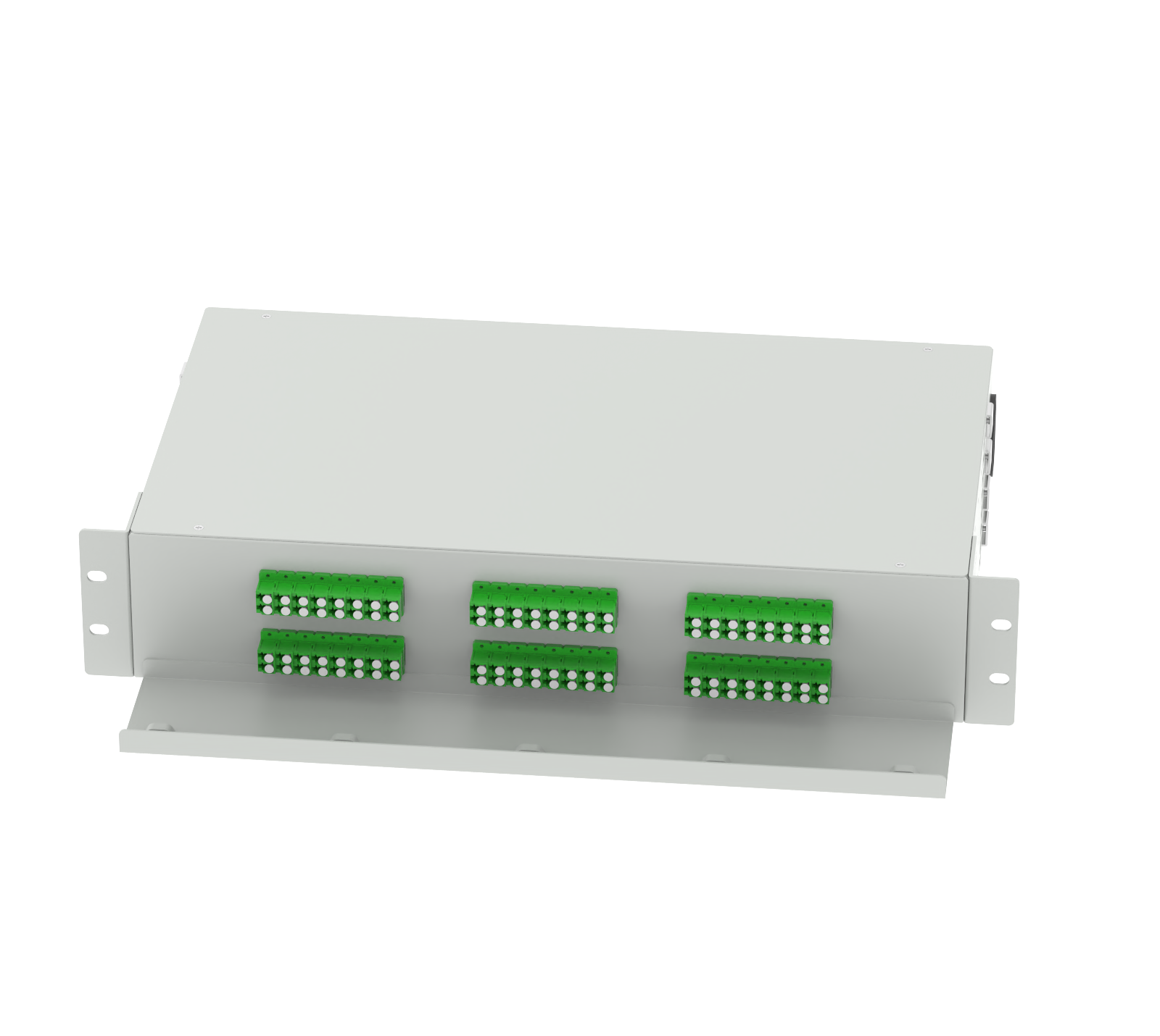 5 LC APC 48 Ports 19 Inch Optical Fiber Patch Panel for ODN Network FTTH Applications