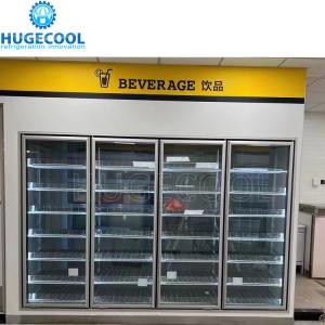 Quality Refrigeration Equipment Customized Request Walk in Cooler Glass Door for Supermarket wholesale