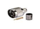 50 Ohm 12 Ghz RF Coaxial Connectors Male Plug Crimp Stainless Steel Body