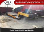 Tri Axle Steel Detachable Gooseneck Trailer For Heavy Equipment Transport