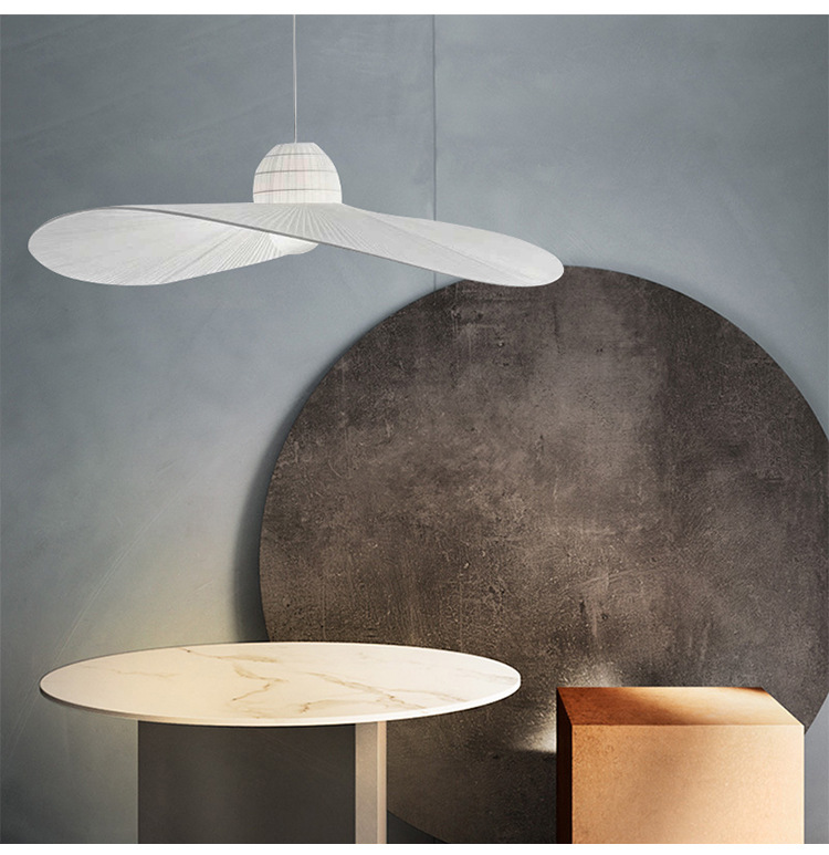 Modern Art Designer WhiteChandelier Living Bedroom Home Bar Straw Hat Chandelier(WH-MI-404)