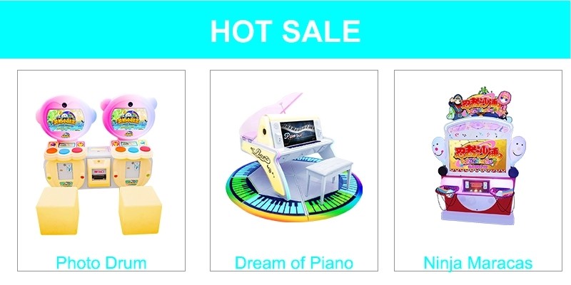 Kids Piano Drum And Music Arcade Game Machine Coin Operated 350w 110V