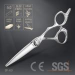 Silver Special Hairdressing Scissors Japanese 440C Steel Engraving Handle