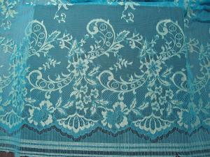 Quality Stretchable Flower Nylon Metallic Lace Fabric Green Knitted For Clothing wholesale