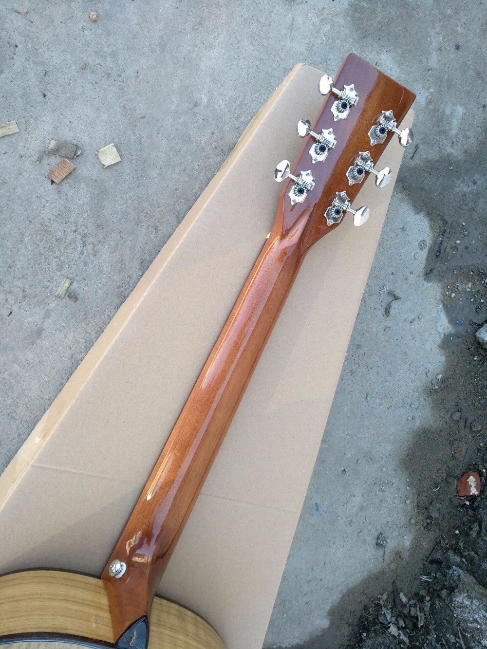 AAAA handmade all Solid guitars OM body guitar imported wood soundhole EQ acoustic electric guitar