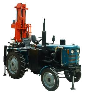 Quality 200m Depth Borehole Drilling Machine 40hp Horse Power Trailer Mounted Drill Rig wholesale