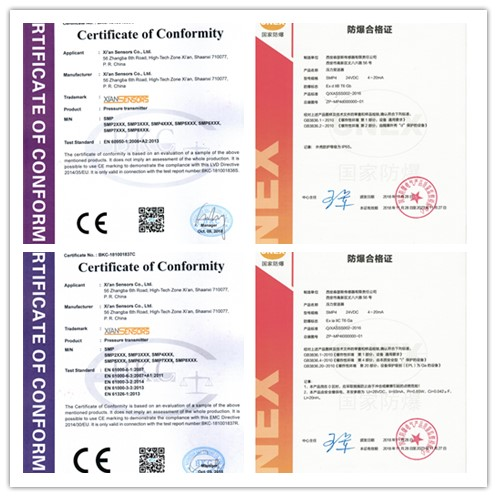 Process Control Thin Pressure Sensor Piezoresistive Transducer Oem Service